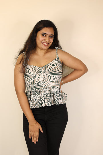 Leaves Print Double Trouble