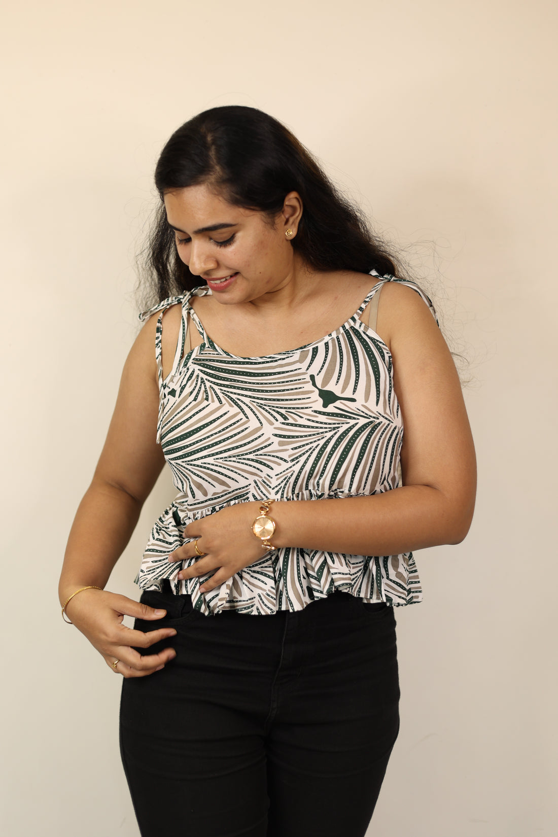 Leaves Print Double Trouble