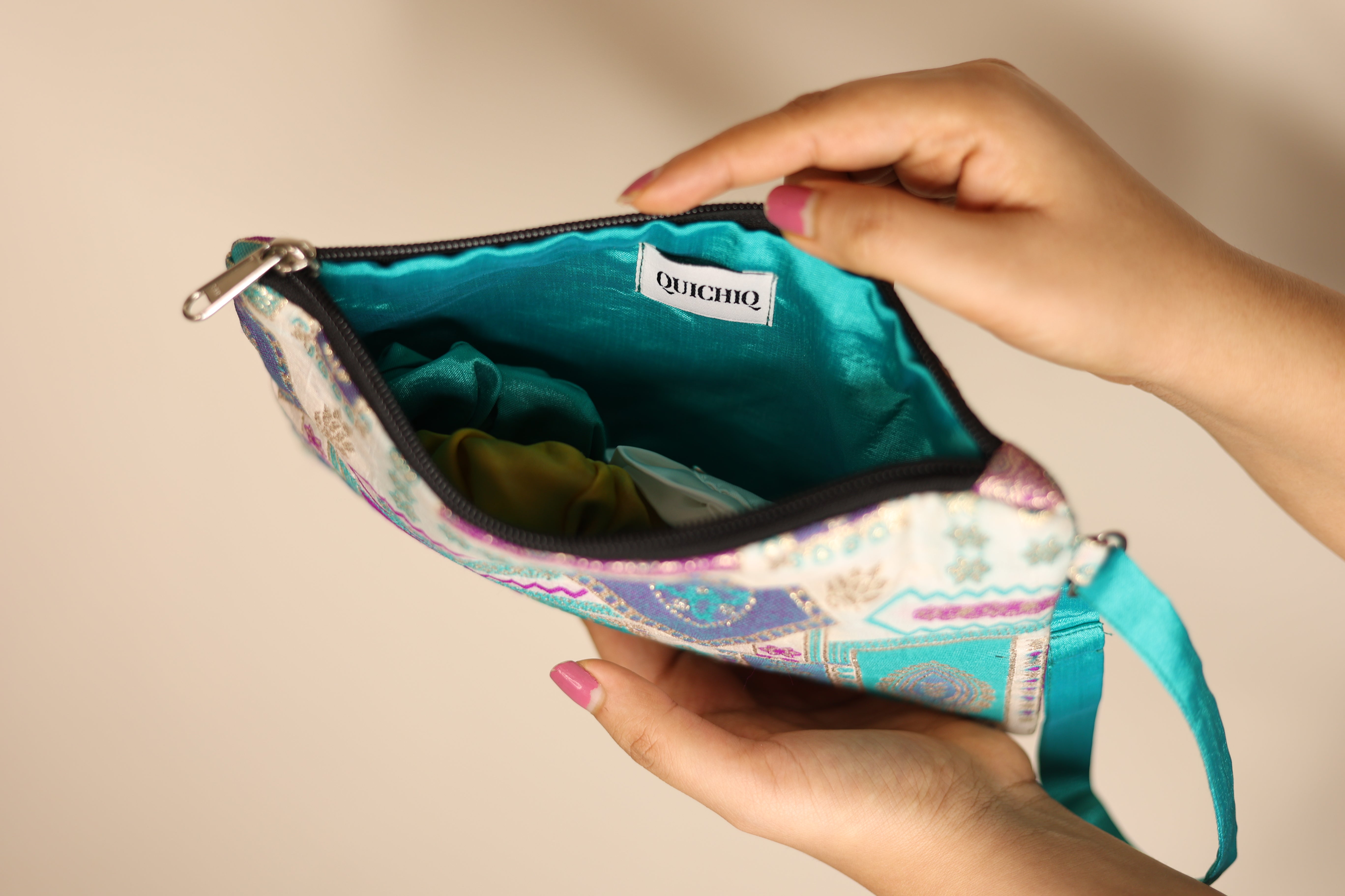 Brocade Vanity Pouch