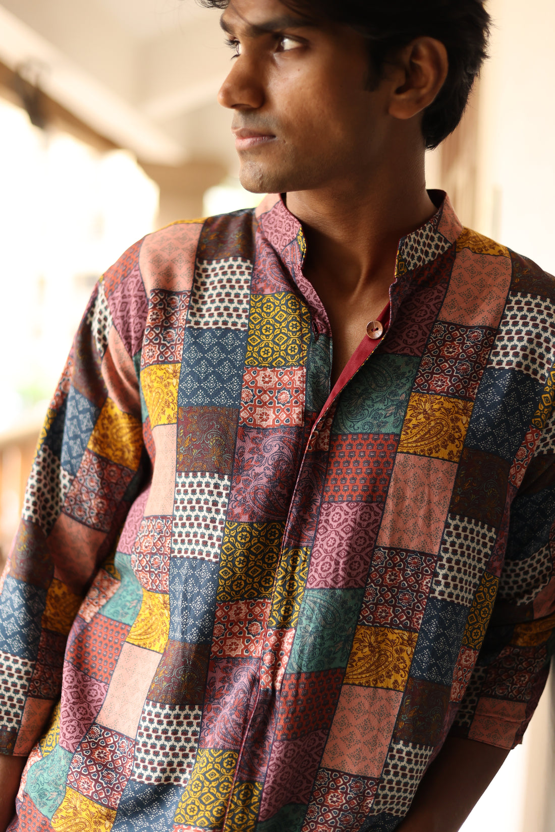 Boho + Maroon UniRev Shirt (Full Sleeves)