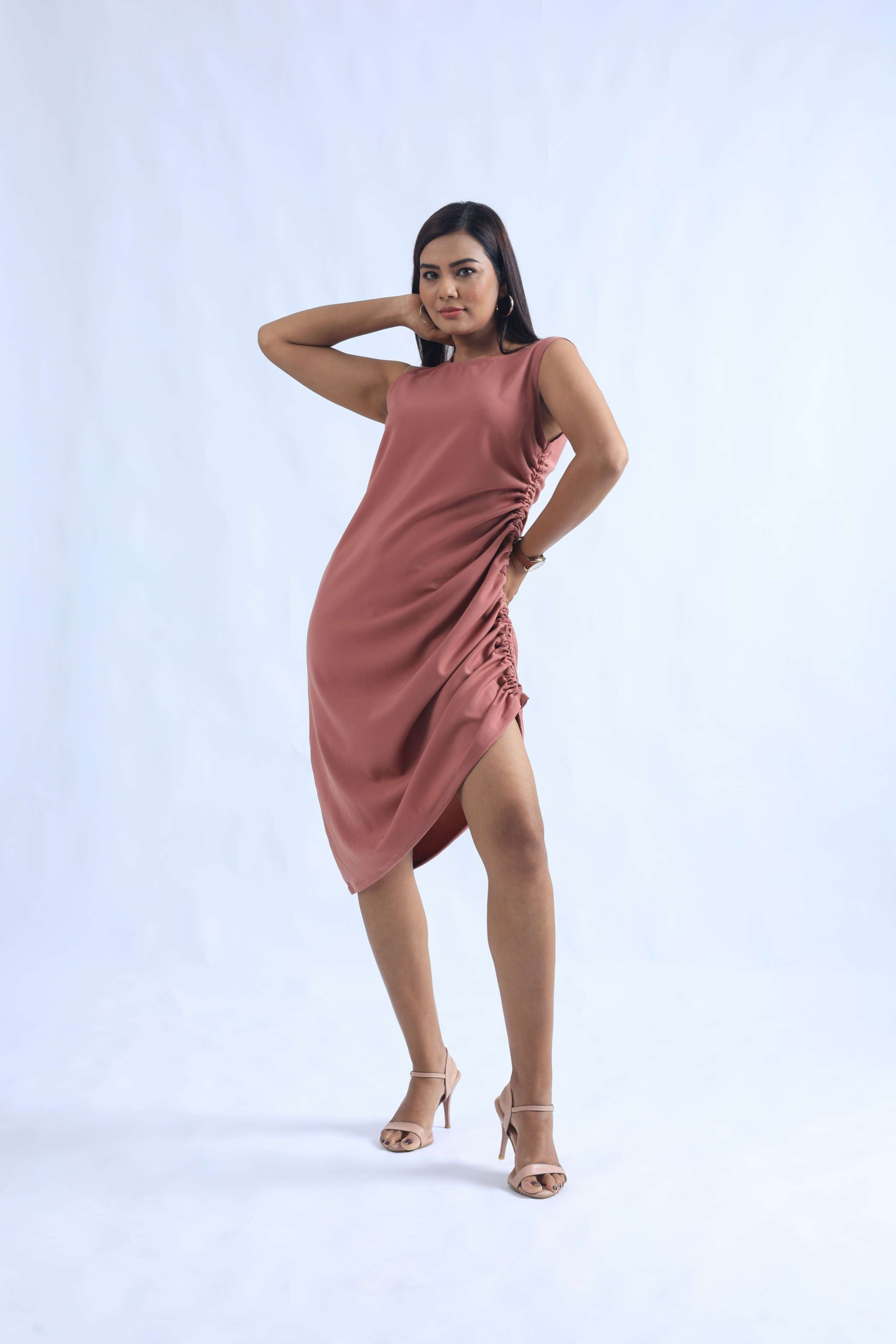 Triple Threat Dress - Dusky Rose