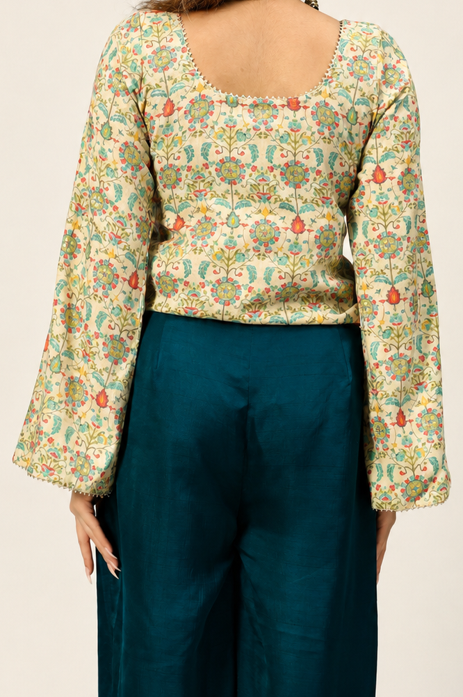 Butterfly Kurti Set - Blue Hues