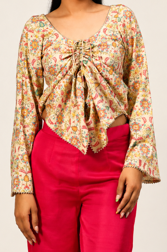 Butterfly Kurti Set - Pink Hues