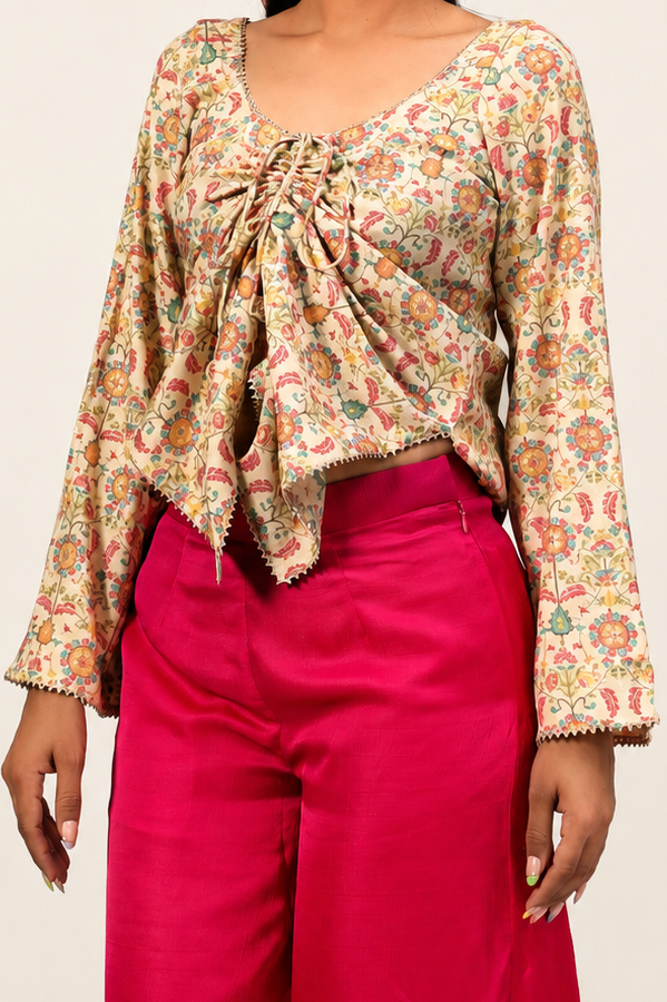 Butterfly Kurti Set - Pink Hues
