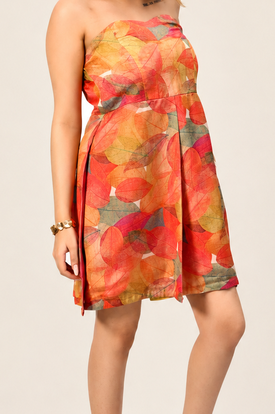 Capa Dress - Autumn Forest + Pink