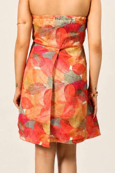 Capa Dress - Autumn Forest + Pink