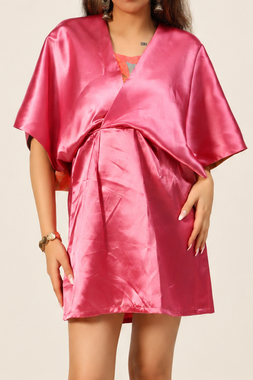 Capa Dress - Autumn Forest + Pink