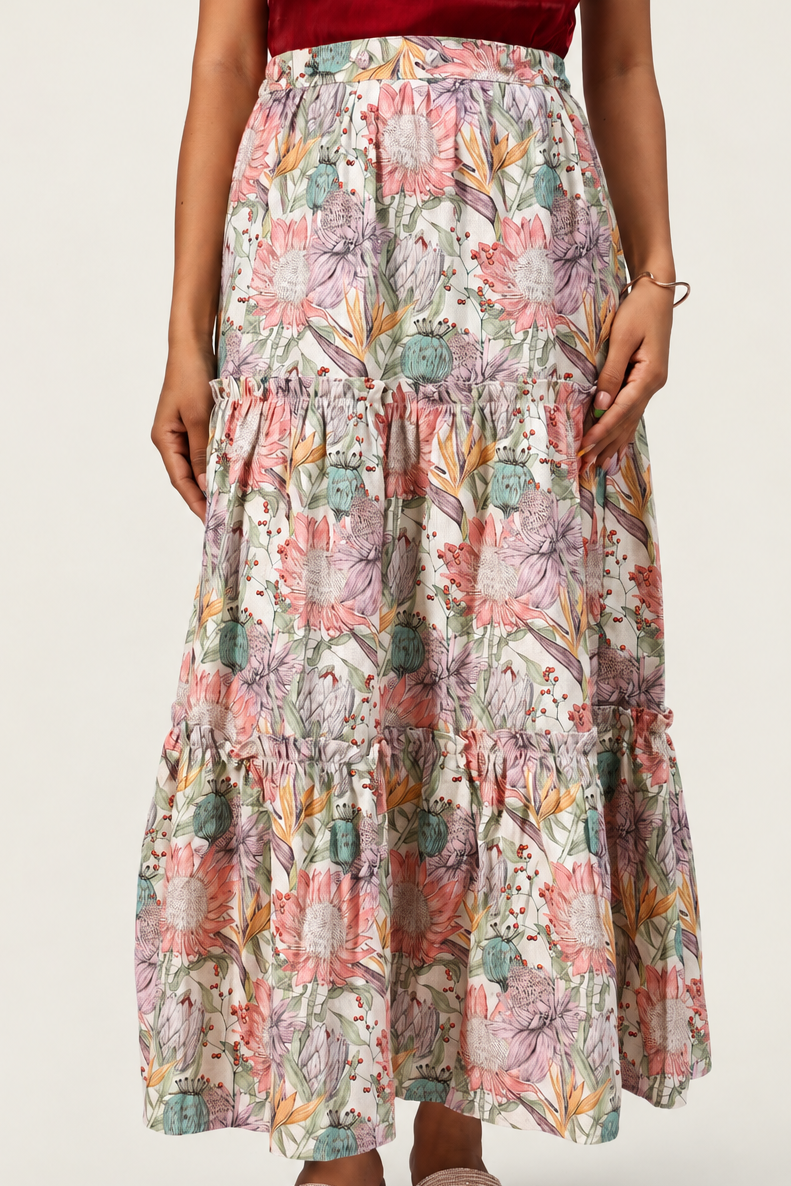 Cascada Skirt - Multicolour Floral