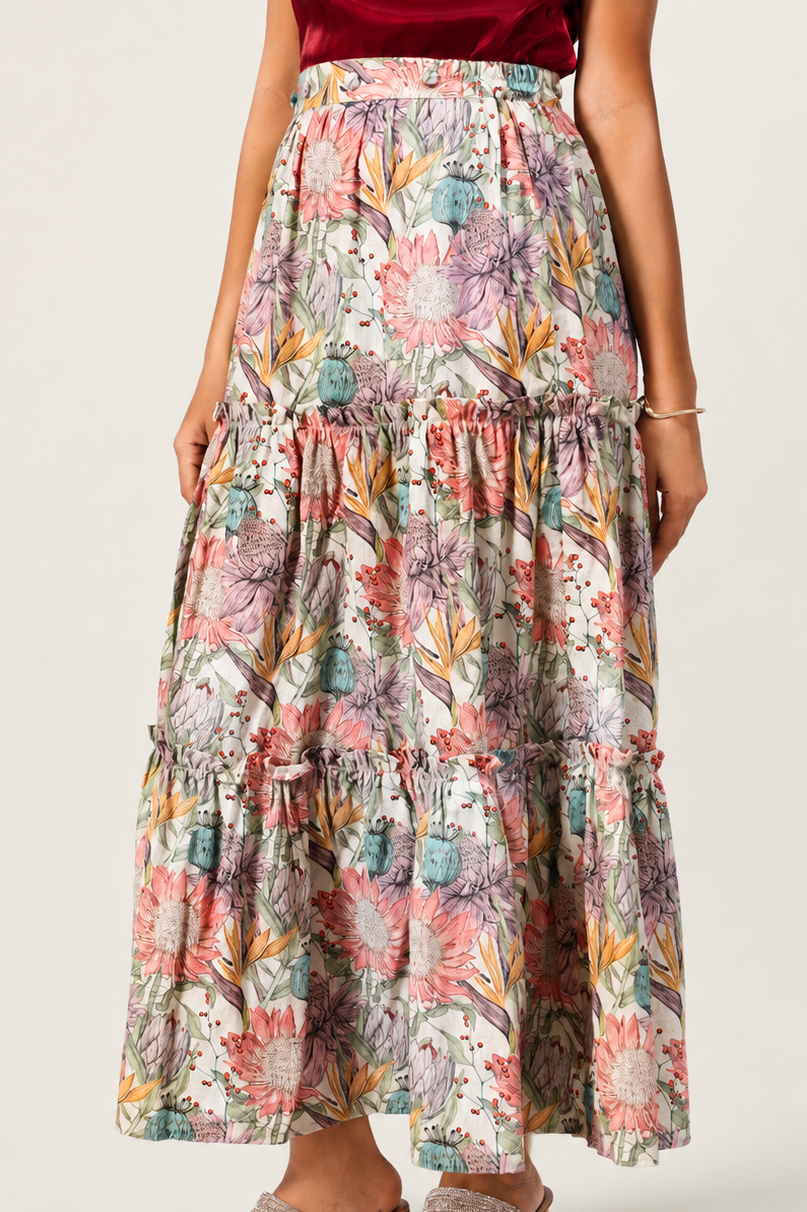 Cascada Skirt - Multicolour Floral