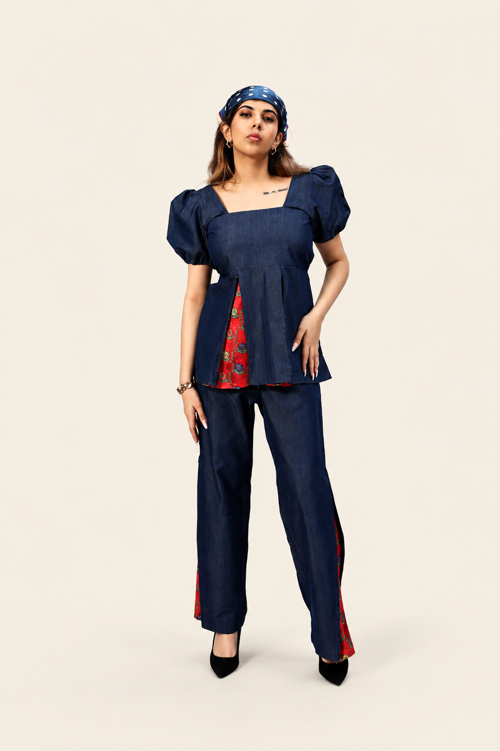 Denim Surprise - Red Gamthi