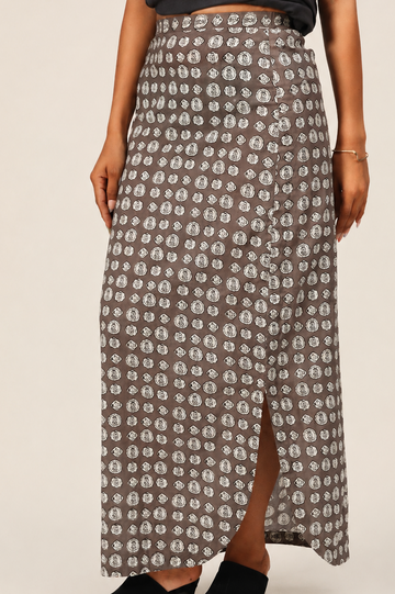 Thryve Slit Skirt - Paise Coins