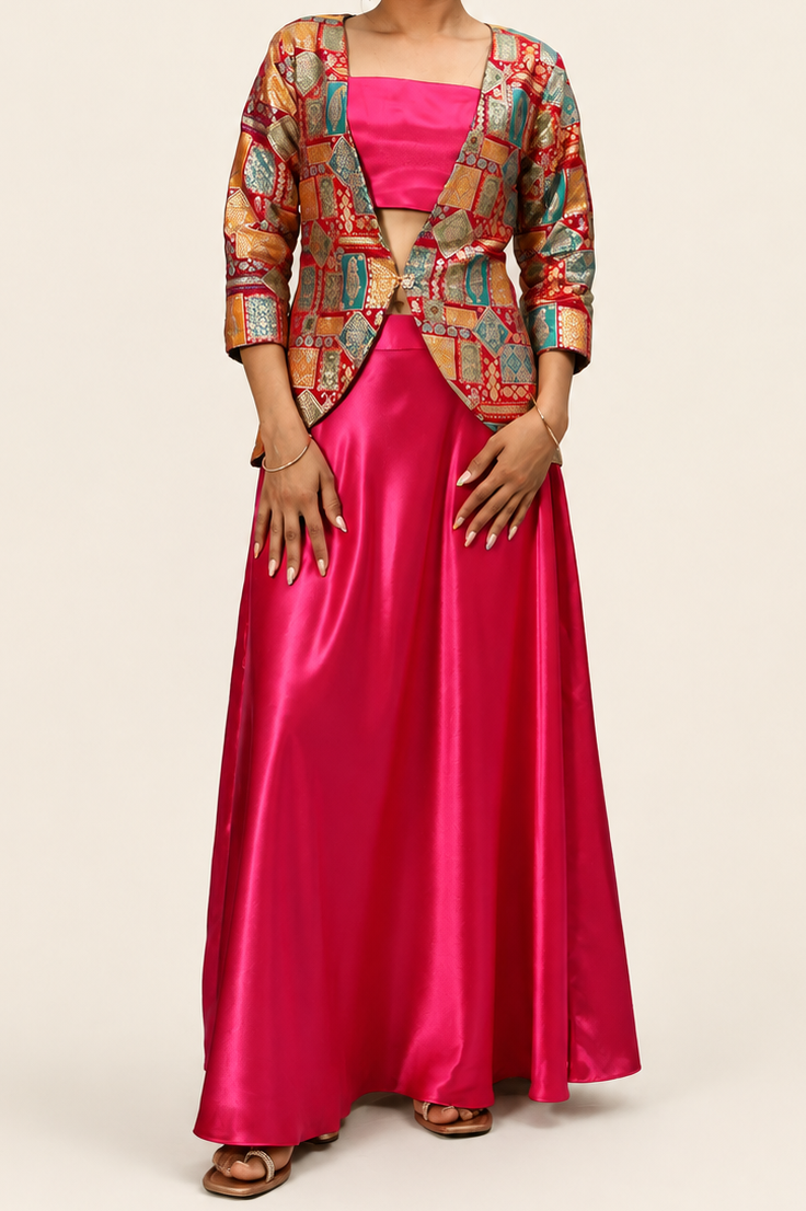 Shahana Set - Fuscia Pink