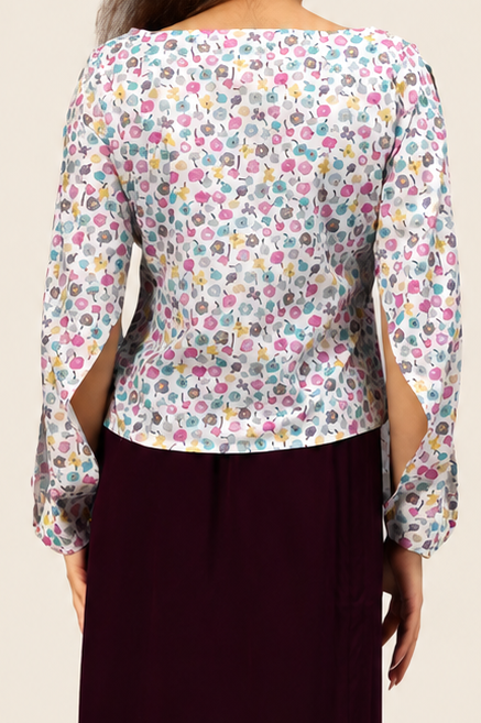 Fold-Way Top - Flower Power