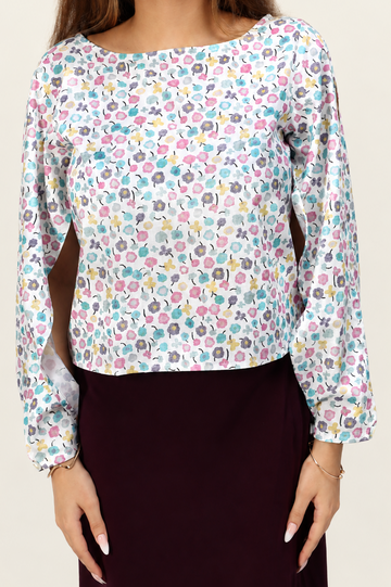 Fold-Way Top - Flower Power