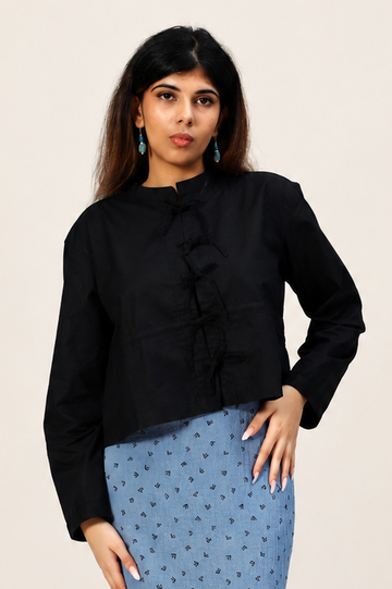 Bow Shirt - Black