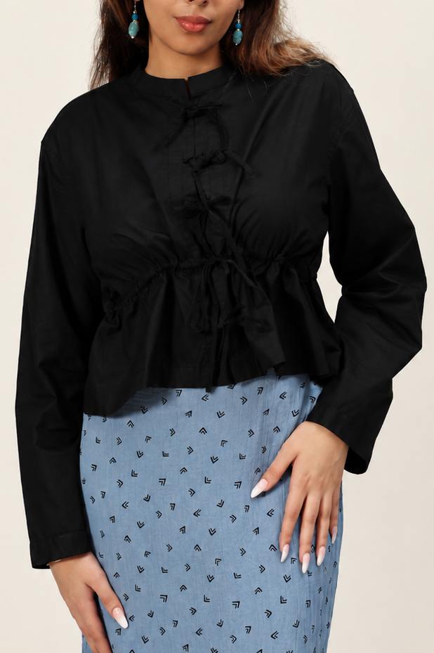 Bow Shirt - Black