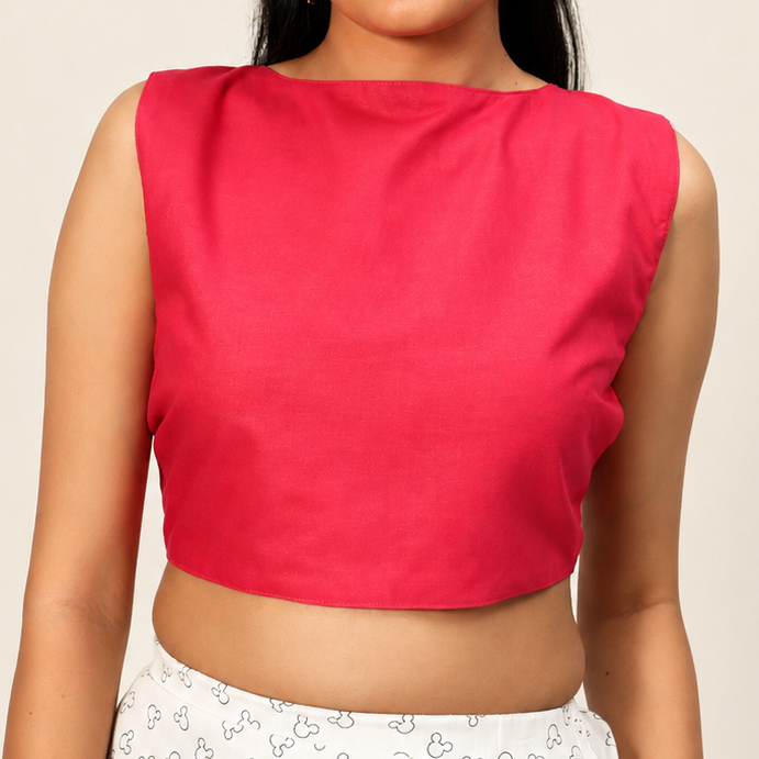 Reverse Duet Top - Floral + Pink