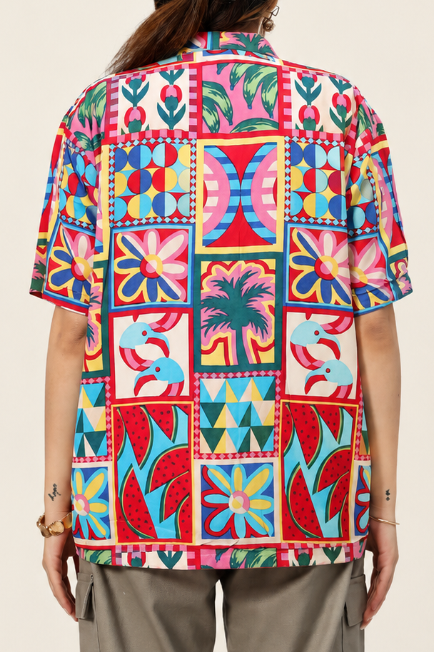 Pink + Summer UniRev Shirt (Half Sleeves)