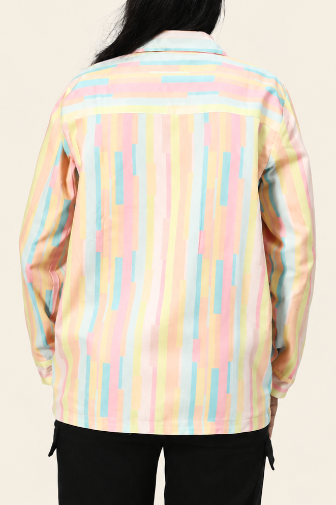 UniRev Shirt - Pastel Stripes + Pink