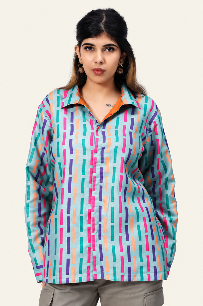 UniRev Shirt - Prism Dash + Orange