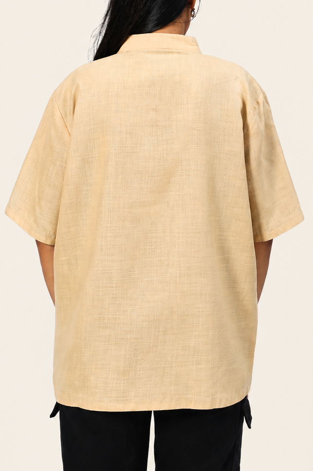 UniRev Shirt - Midnight Bloom + Beige