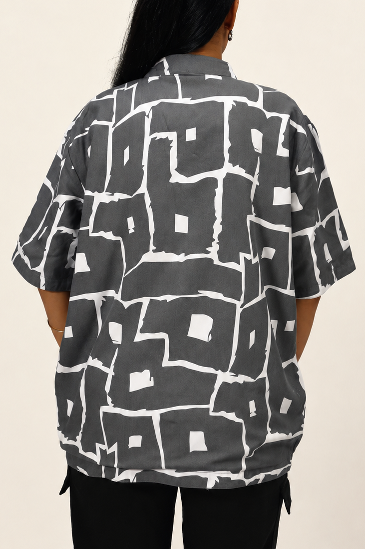 UniRev Shrt - Grey Area + Mustard
