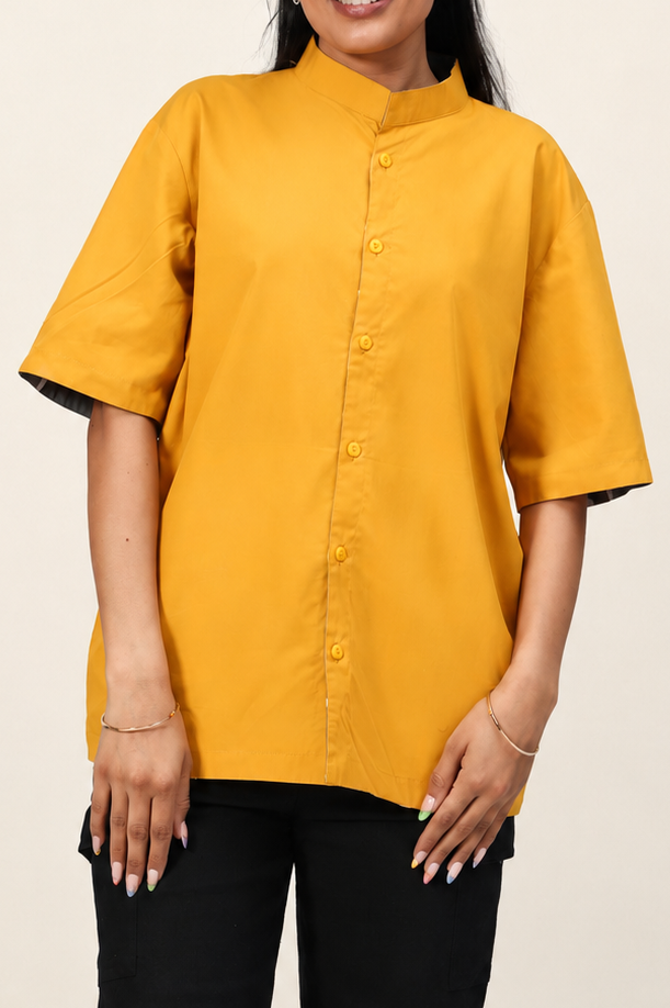 UniRev Shrt - Grey Area + Mustard