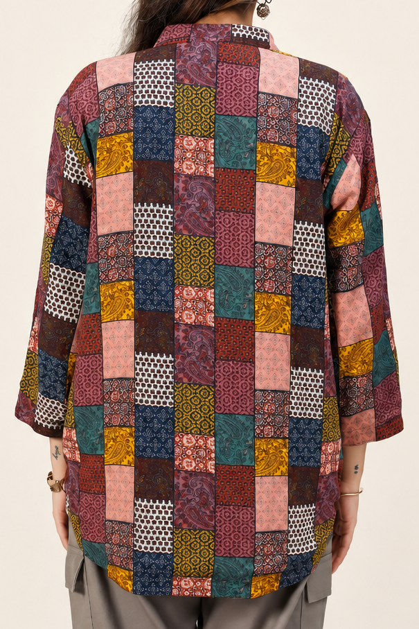 UniRev Shirt - Boho + Maroon