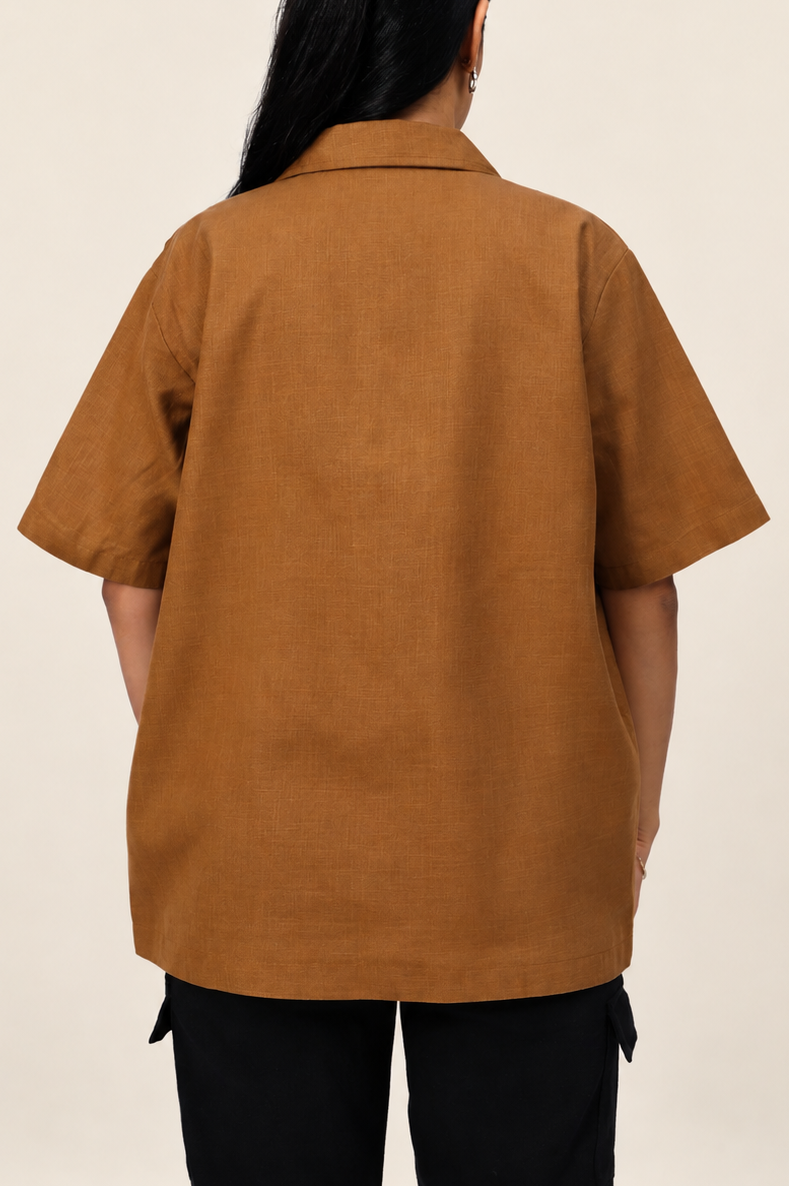 UniRev Shirt - Blue Lagoon + Brown