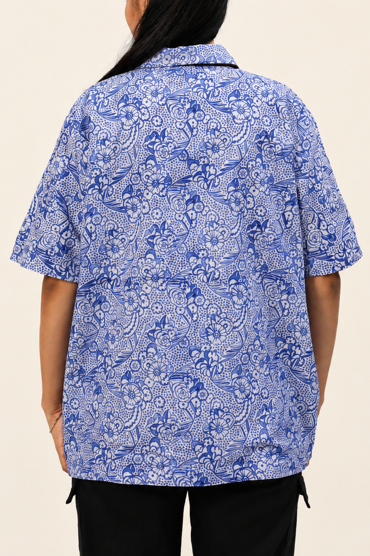 UniRev Shirt - Blue Lagoon + Brown