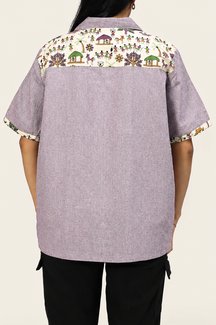 UniRev Shirt - Warli + Lavender