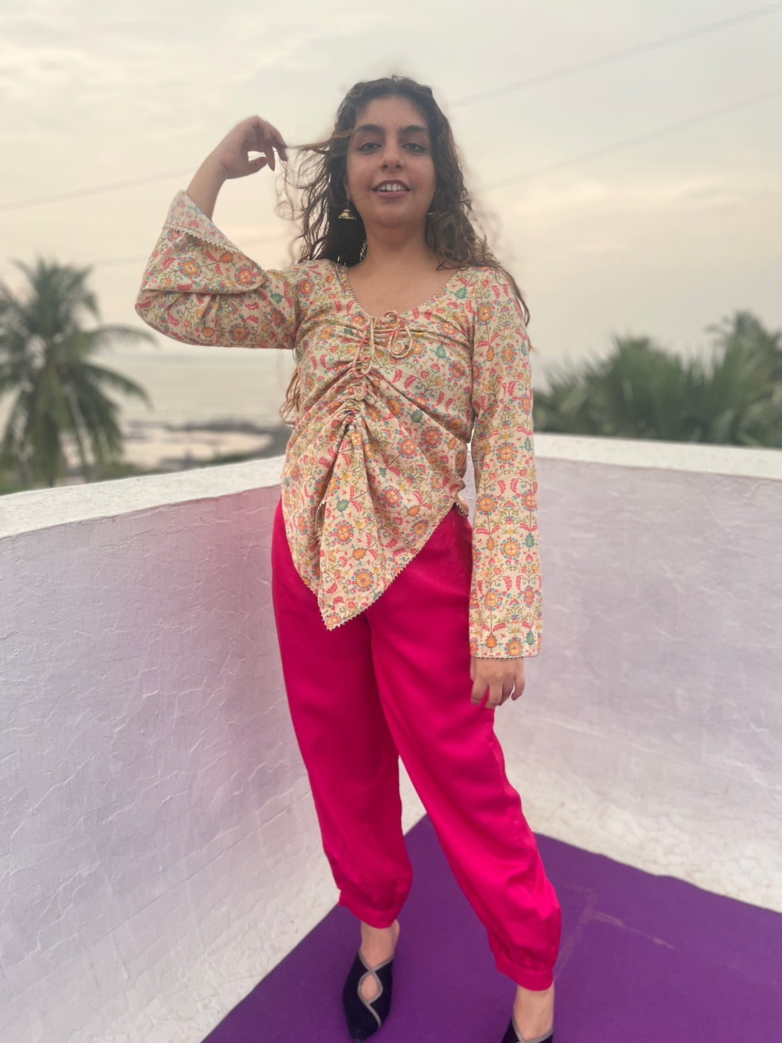 Pink Hues Butterfly Kurti