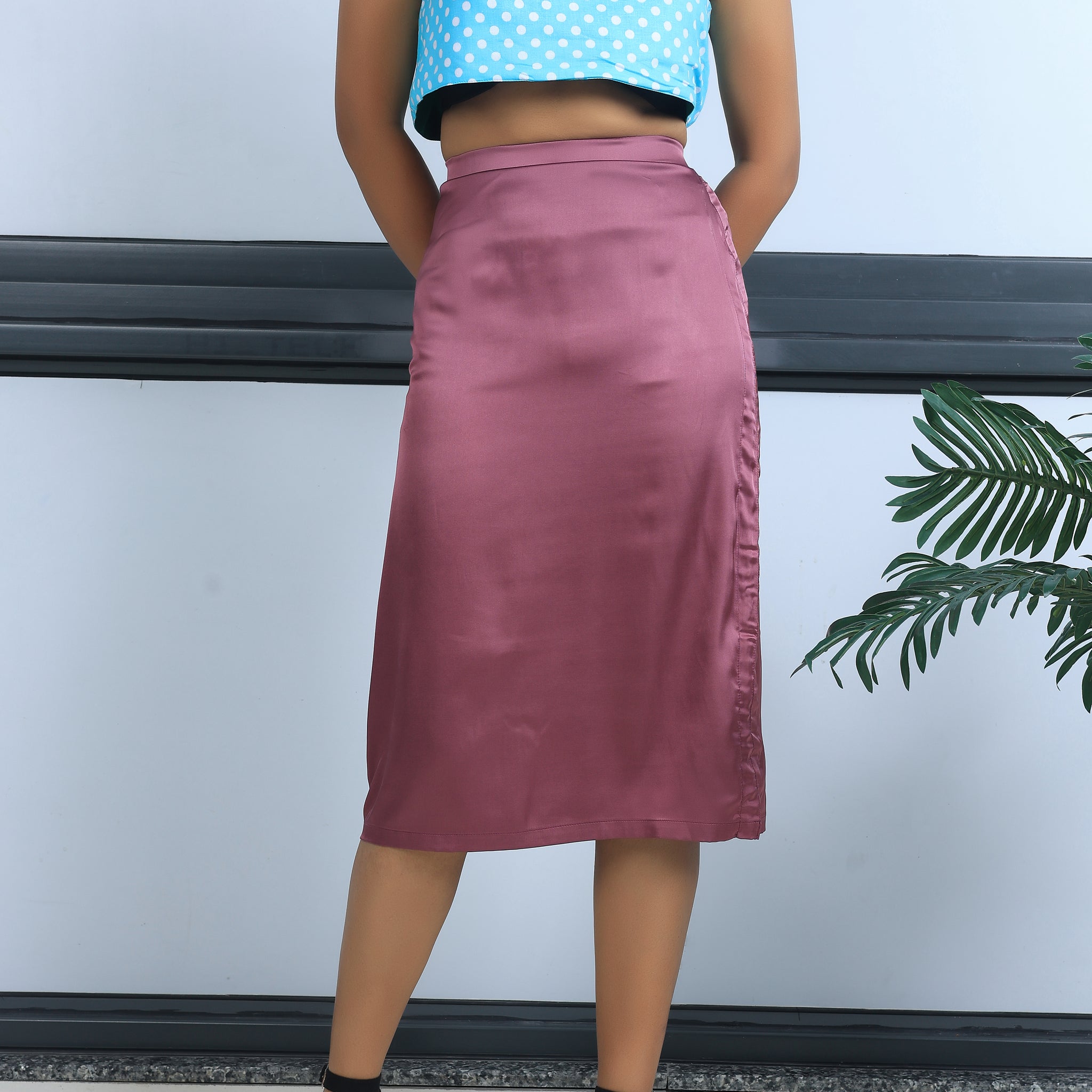 Triple Threat Skirt - Satin
