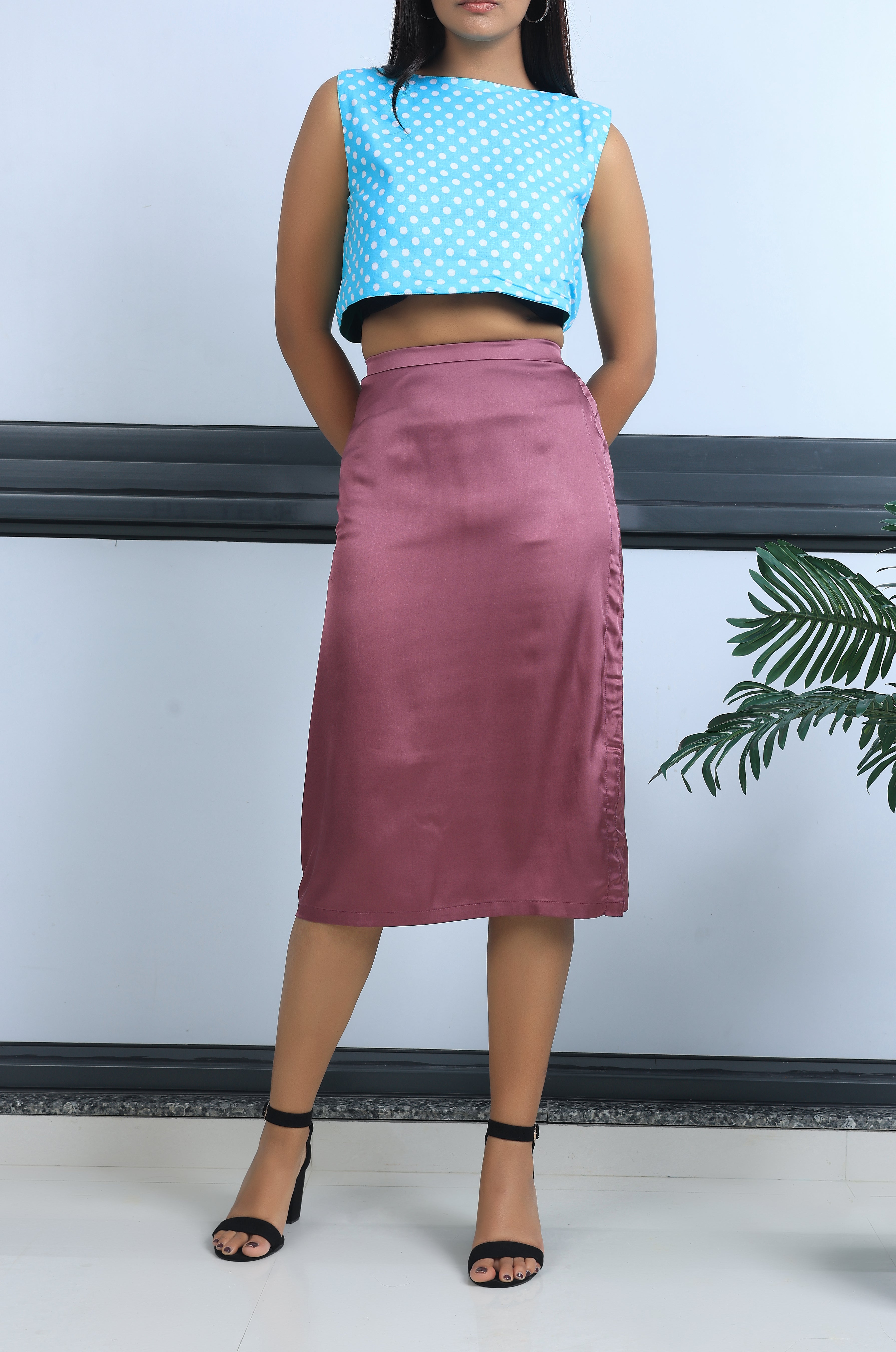 Triple Threat Skirt - Satin